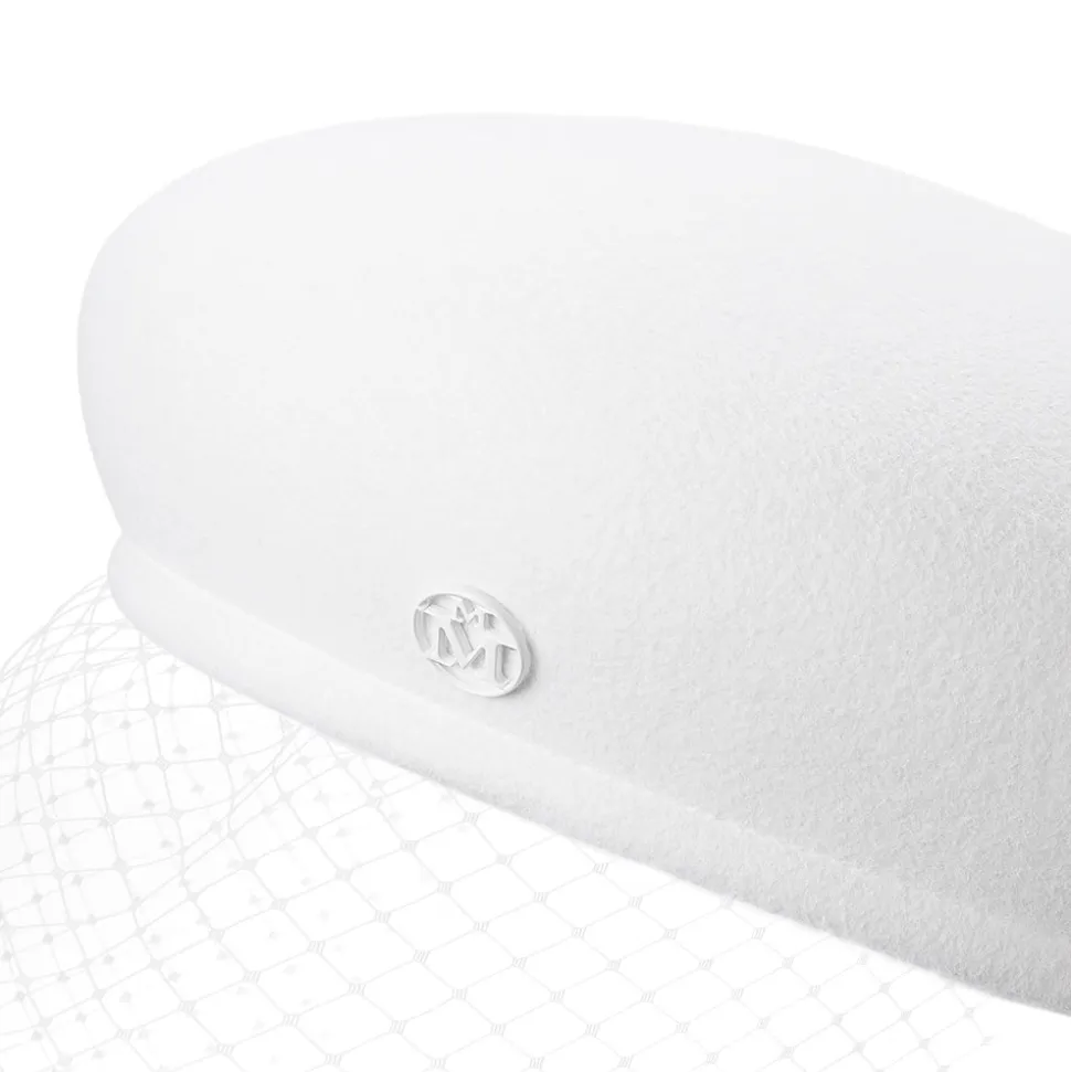 New Bonnie Felt Beret With Veil