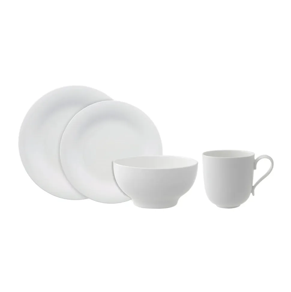 New Cottage Basic 4-Piece Place Setting in White
