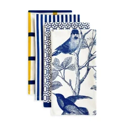 Newport Garden Gate Dinner Napkins in Blue, Set of 4