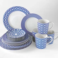 Newport Racing Stripe Rimmed Salad Plate