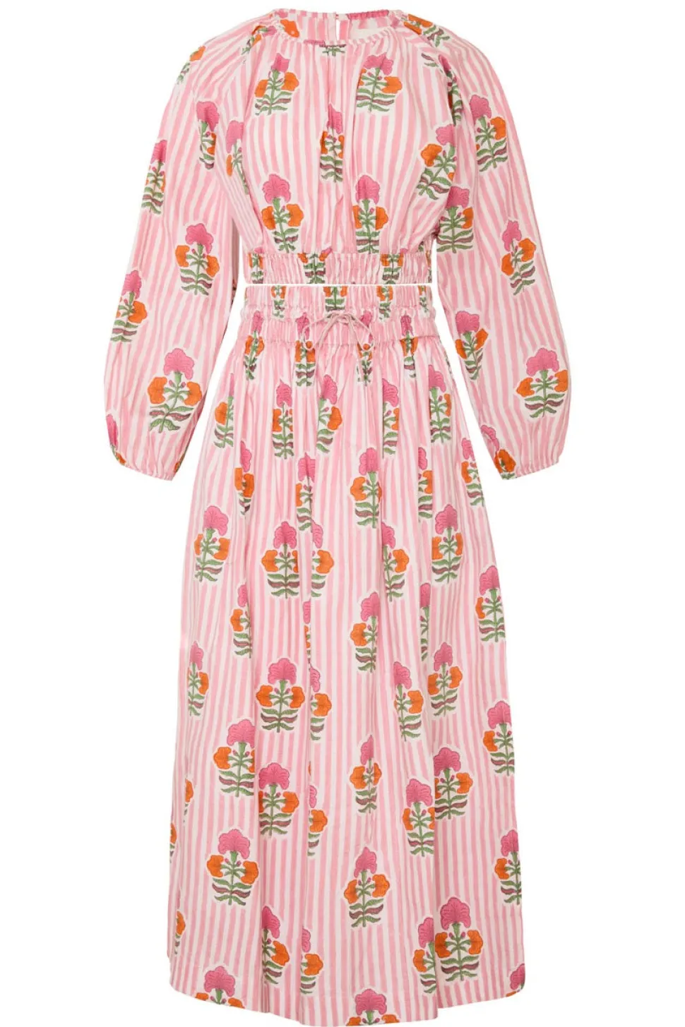 Newport Top in Pink & Orange Flower