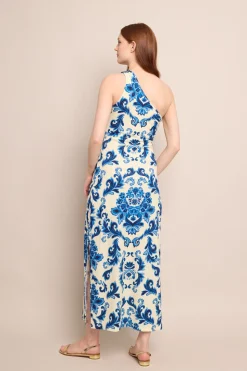 Nicky Dress in Fiore Evening Blue