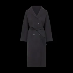 Nicola Cashmere Coat in Black