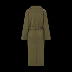Nicola Cashmere Coat in Green