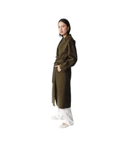 Nicola Cashmere Coat in Green