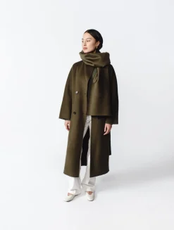 Nicola Cashmere Coat in Green