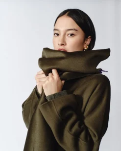 Nicola Cashmere Coat in Green