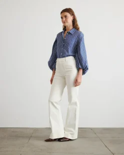 Nicole Pant in Chalk
