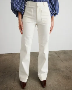 Nicole Pant in Chalk