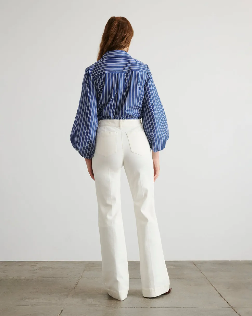 Nicole Pant in Chalk
