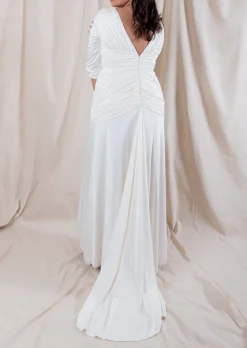 Nicole Silk Ruched Gown