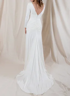 Nicole Silk Ruched Gown