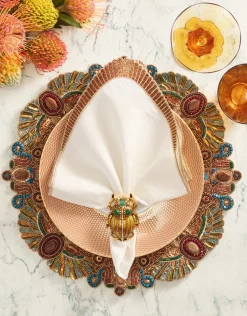 Nile Napkin Ring in Multi, Set of 4 in a Gift Box