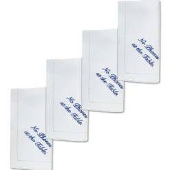 No Phone Dinner Napkins, Set of 4