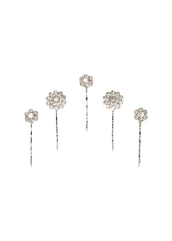 Nora Bobby Pin Set in Crystal