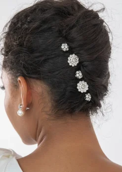 Nora Bobby Pin Set in Crystal