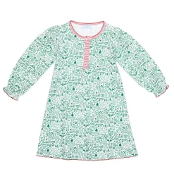 North Pole Christmas Girls Tess Lounge Dress