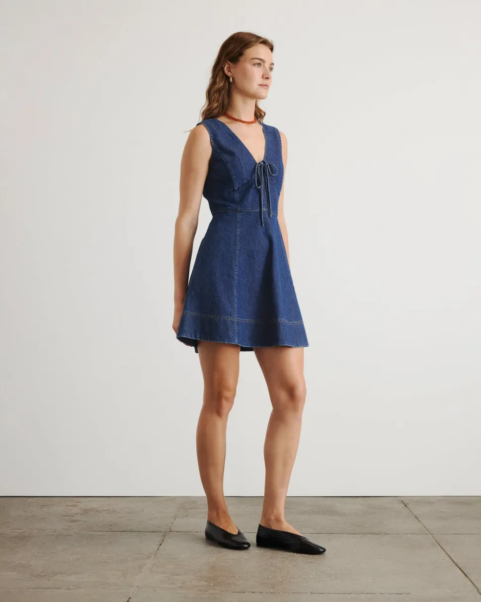 Nova Dress in Classic Indigo Blue