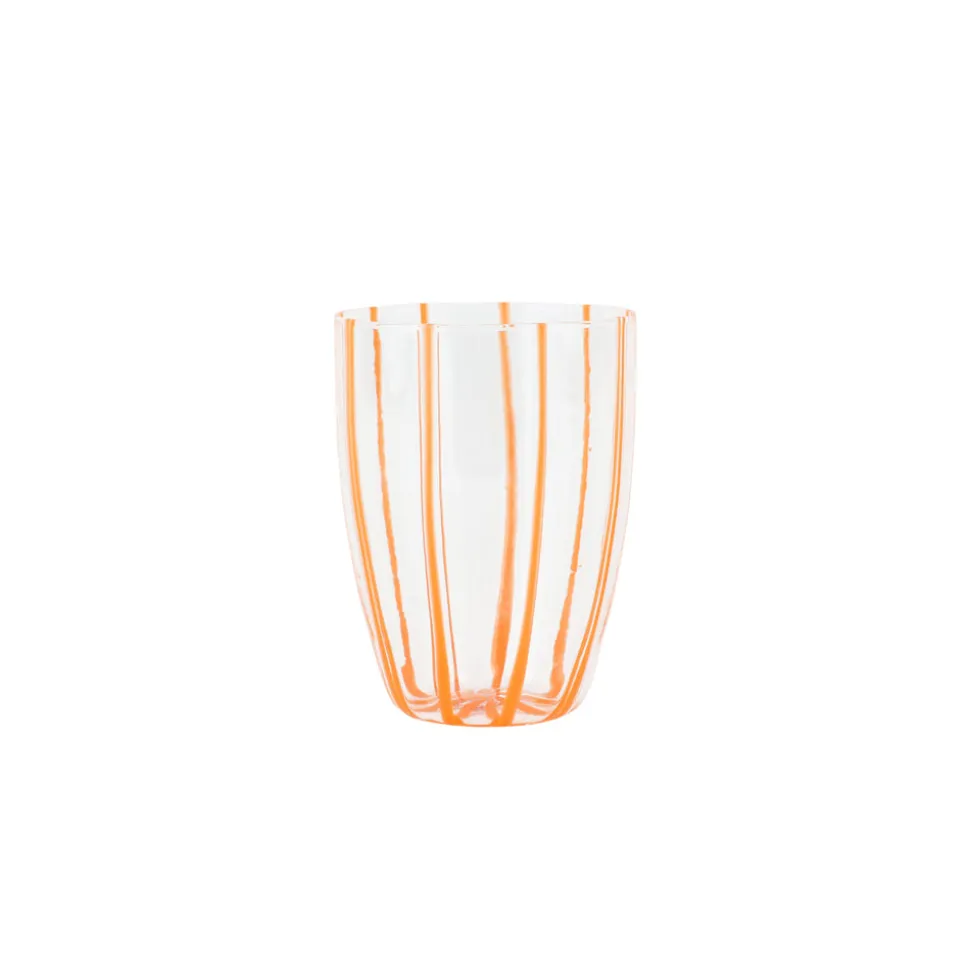 Nuovo Stripe Tall Tumbler in Orange