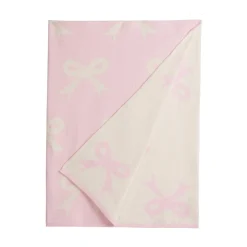 Nursery Blanket in Pink Bow
