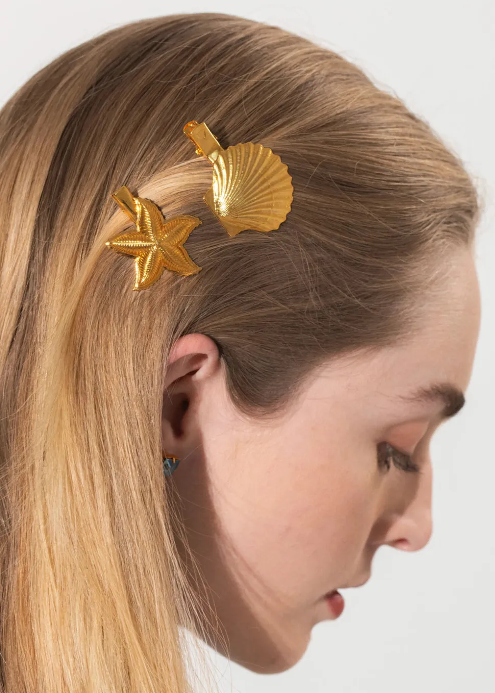 Oceane Barrettes in Gold