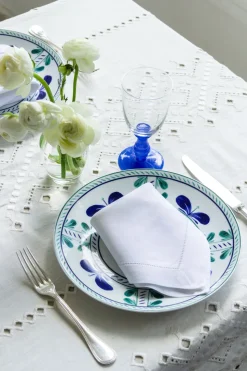 Ojete Rectangular Tablecloth in White
