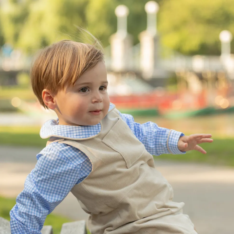 Oliver Overalls in King's Way Khaki Corduroy