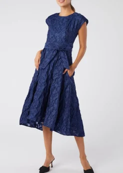 Olivia Dress in Navy Organza