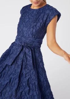 Olivia Dress in Navy Organza