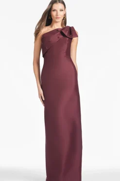 Olivia Gown in Malbec