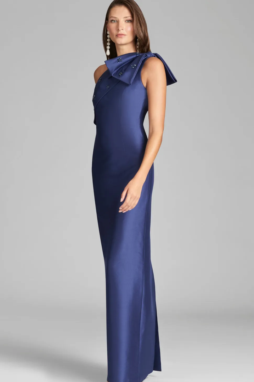 Olivia Gown in Washed Indigo