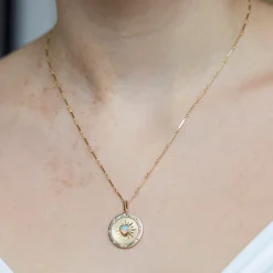 Opal Heart Starlight Pendant
