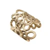 Orbit Napkin Ring in Gold, Set of 4