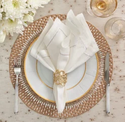 Orbit Napkin Ring in Gold, Set of 4