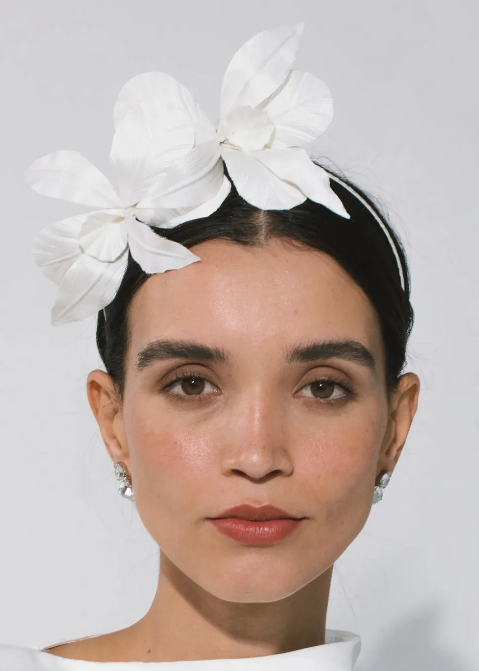 Orchid Vine Headband in Cream