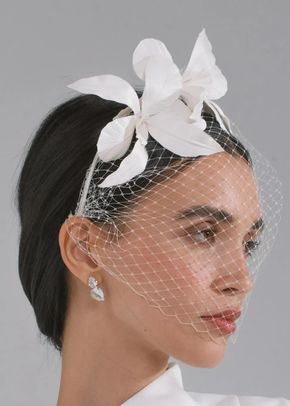 Orchid Vine Headband in Cream