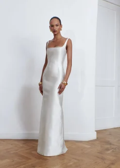 Organza Peekaboo Silk Mikado Gown | STYLE 111