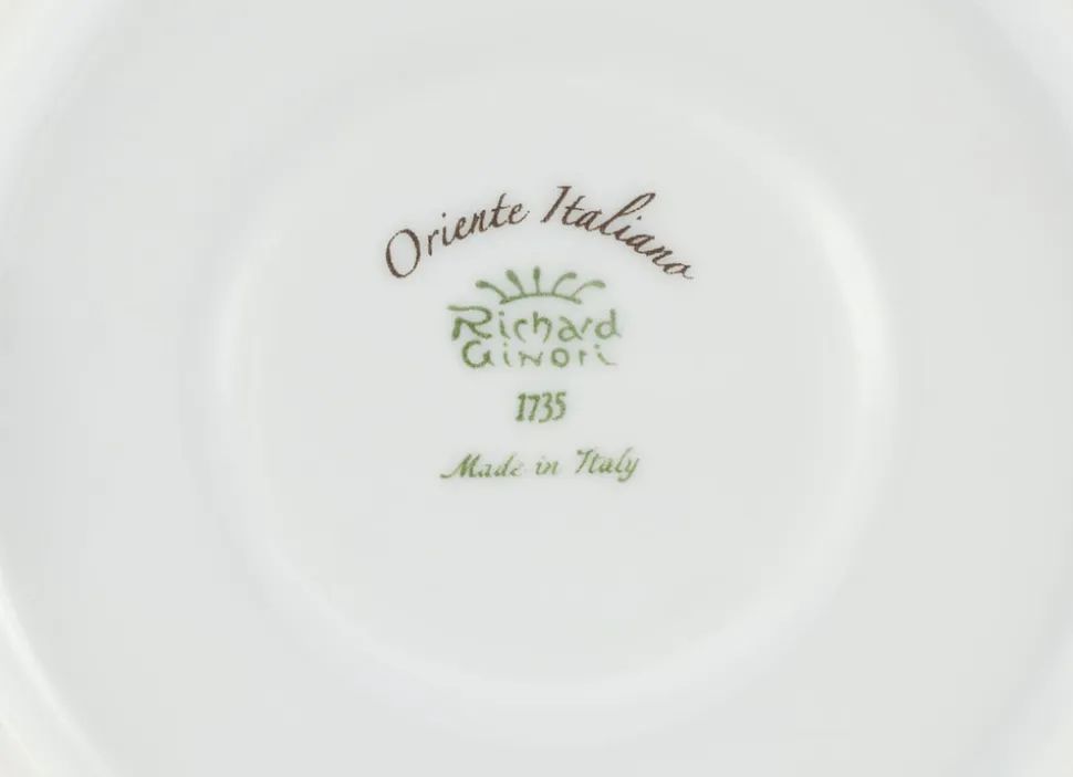Oriente Italiano Antico Doccia Tea Cup in Castagna