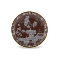 Oriente Italiano Antico Doccia Tea Saucer in Castagna