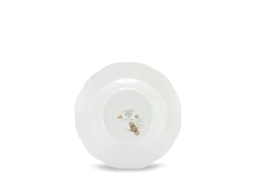 Oriente Italiano Antico Doccia Soup Plate in Meringa