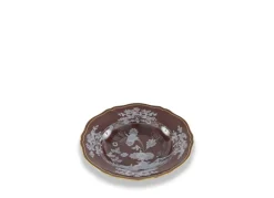 Oriente Italiano Antico Doccia Soup Plate in Castagna