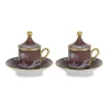 Oriente Italiano Coffee Set in Castagna