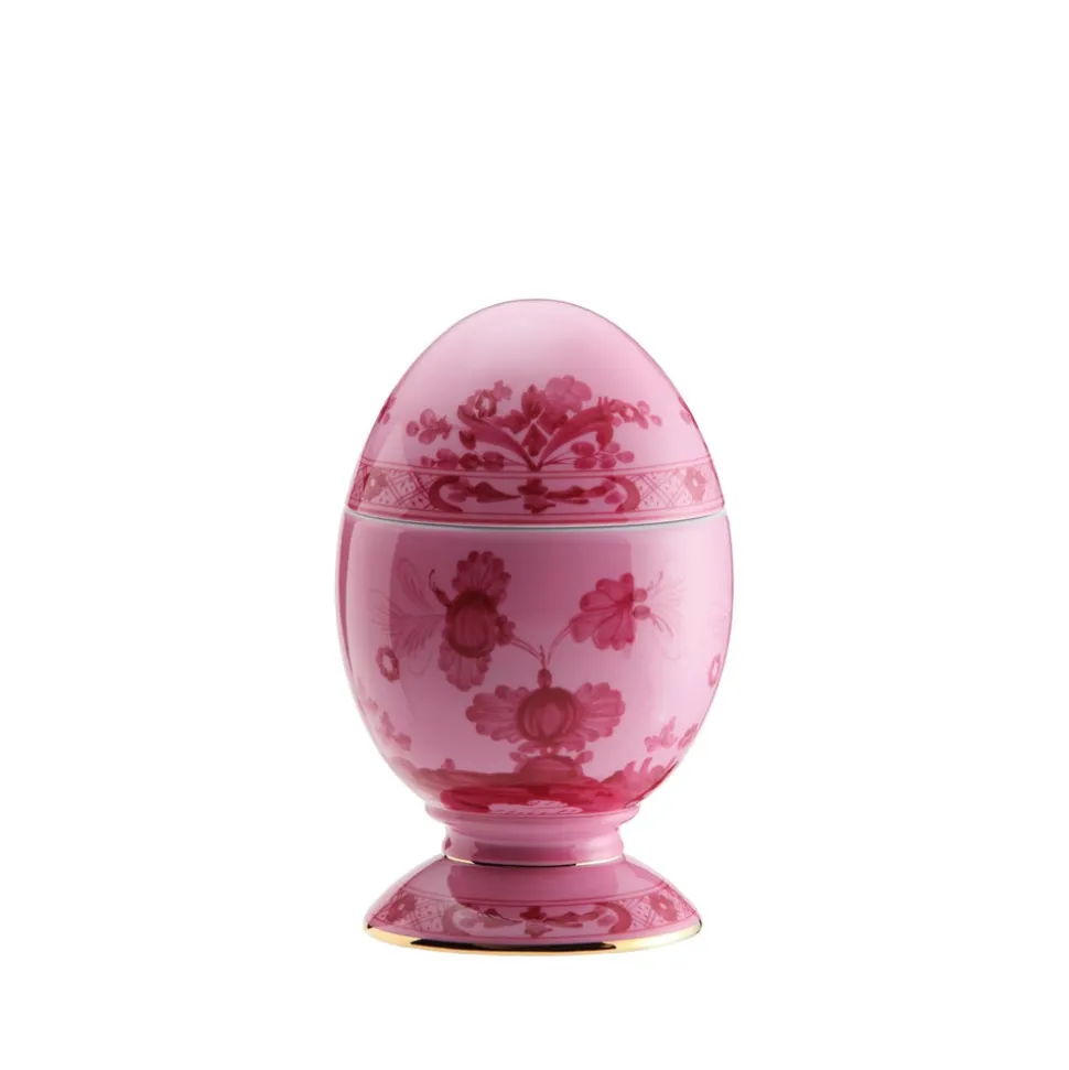 Oriente Italiano Large Egg With Cover in Porpora