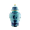 Oriente Italiano Large Potiche Vase With Cover in Iris