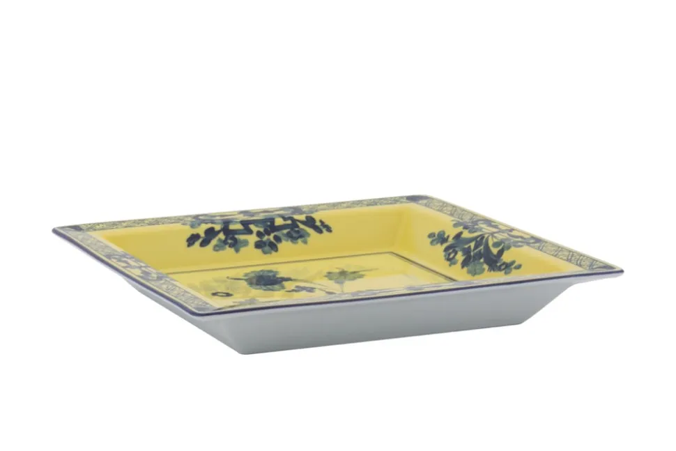 Oriente Italiano Large Squared Vide Poche in Citrino