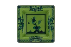Oriente Italiano Large Squared Vide Poche in Malachite