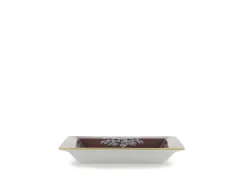 Oriente Italiano Oggetti Large Squared Change Tray in Castagna