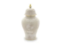 Oriente Italiano Potiche Vase With Cover in Meringa