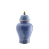 Oriente Italiano Potiche Vase With Cover in Pervinca