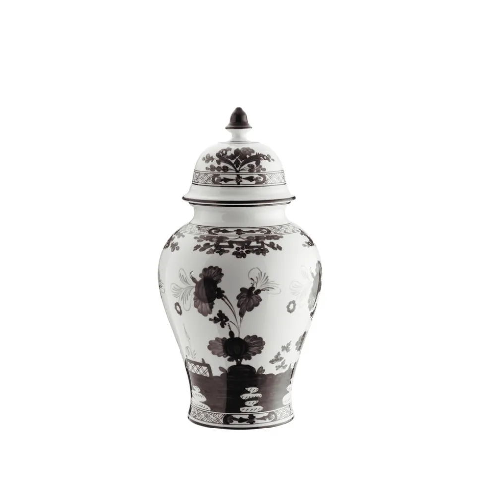Oriente Italiano Potiche Vase With Cover in Albus